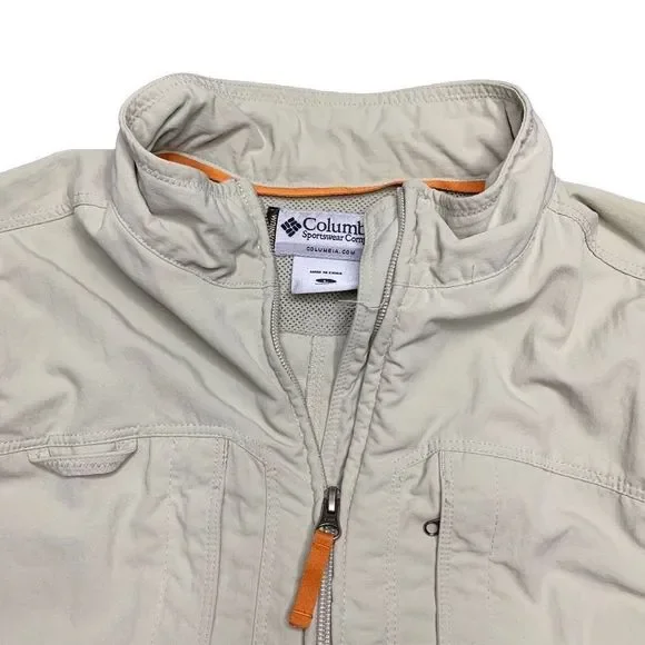 Columbia Titanium Fishing Vest Beige Mens Large Outdoors - Picture 2 of 6